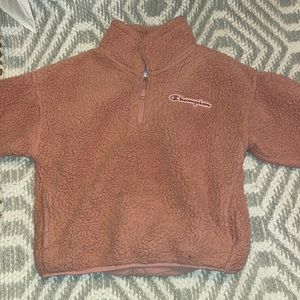 Champion Womens Mock Neck Long Sleeve Quarter-Zip Pullover